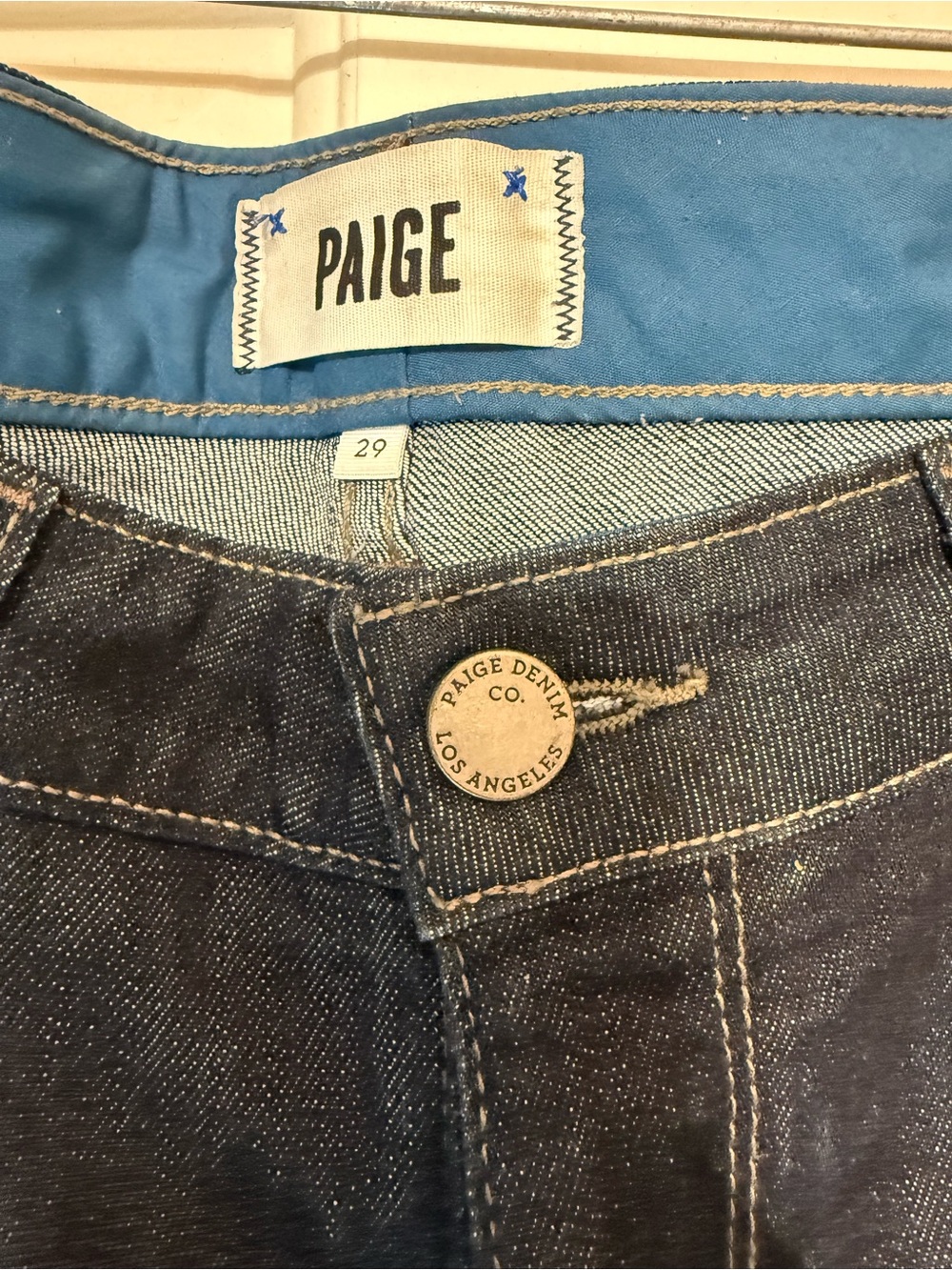 PAIGE Skyline Ankle Peg Skinny Dark Wash Jeans for Women Size 29 - Picture 4 of 7